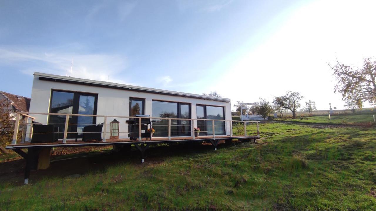 Ranch 66 - Moderni Tiny House Black Swallow Ve Stylu Route 66 Se Saunou A Bazenem Tršice Extérieur photo
